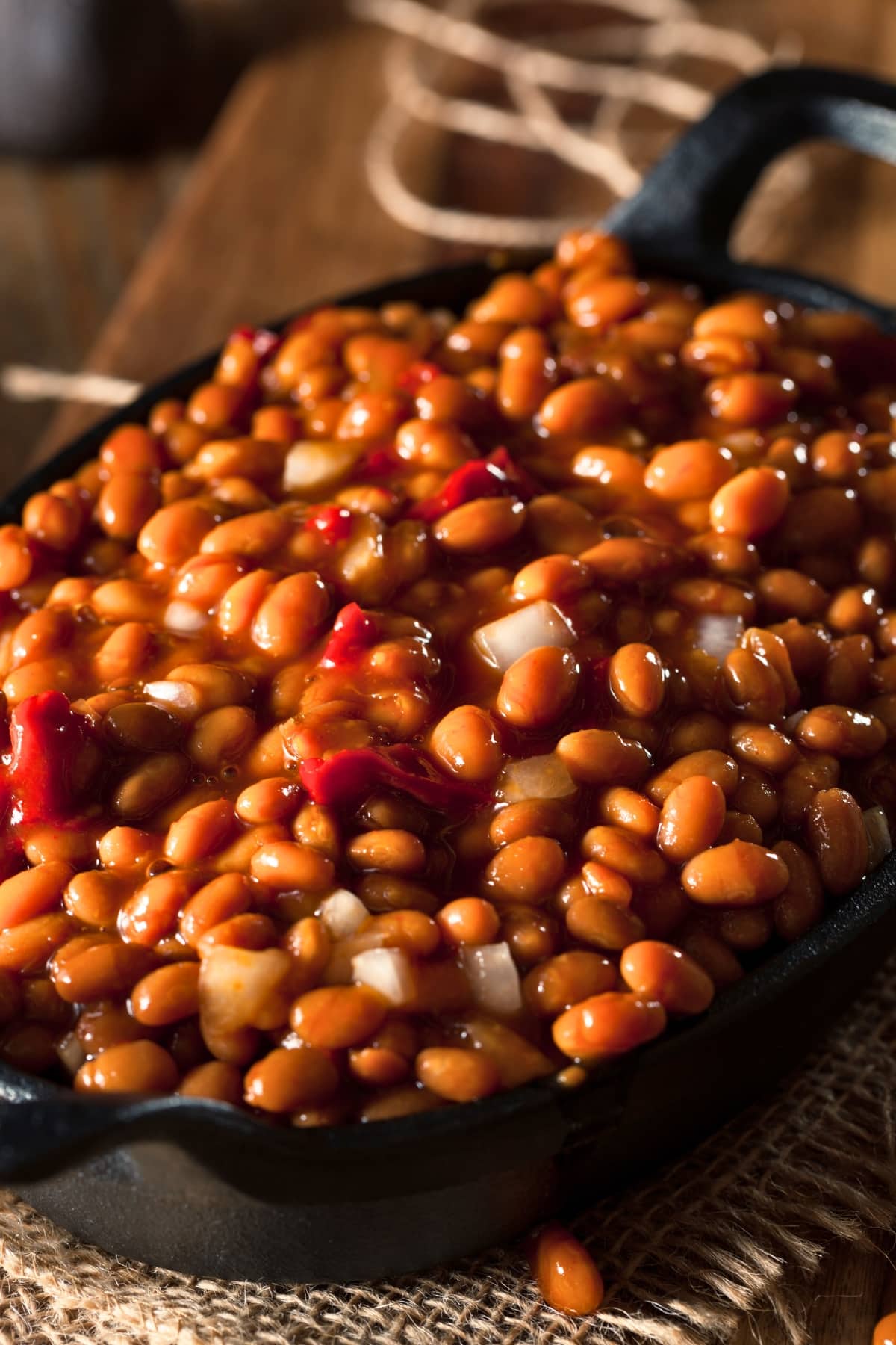 Grandma Brown's Baked Beans in a Skillet
