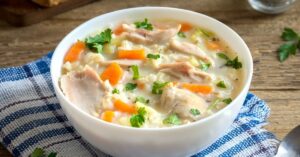 Homemade Creamy Soup in a Bowl