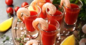 Homemade Prawn Cocktails with Salt and Lemons