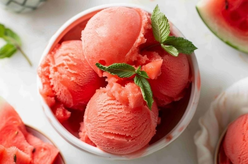 Easy Watermelon Sorbet