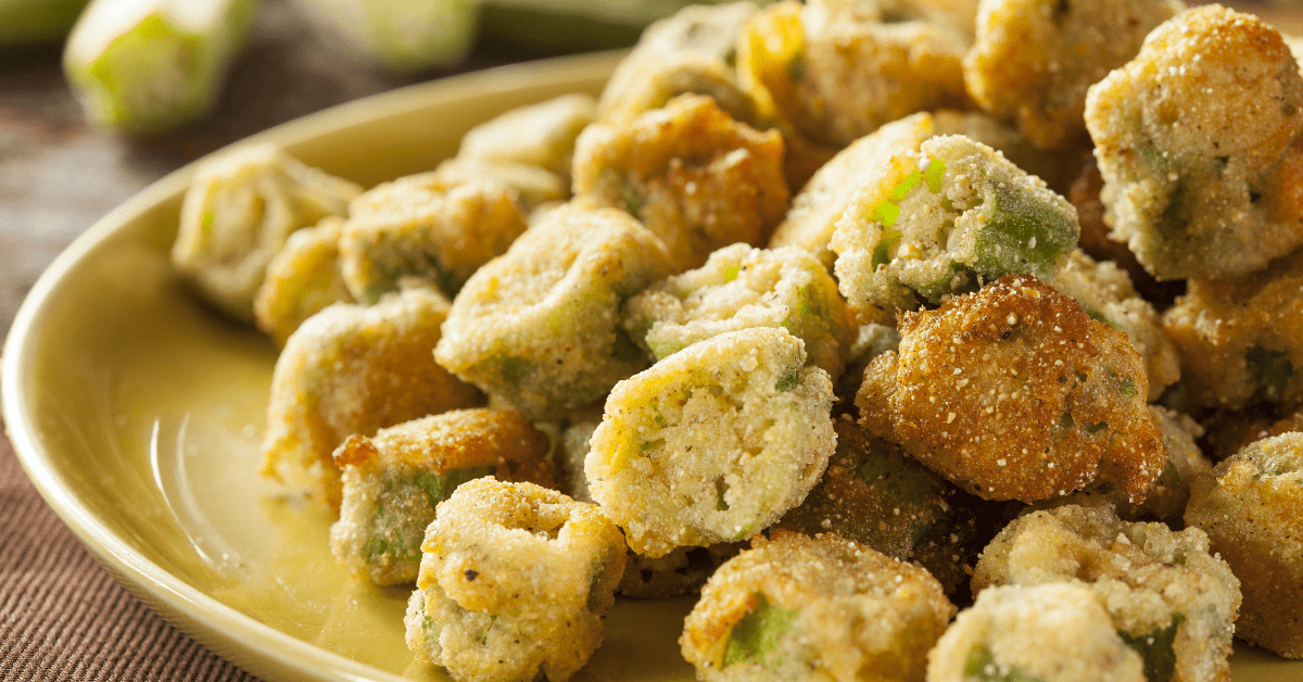 Homemade Organic Fried Okra